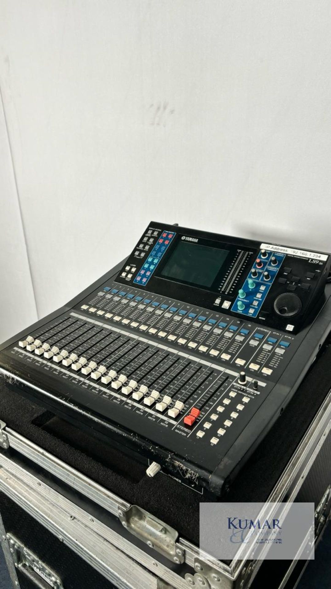 Yamaha LS9 16 Channel Digital Mixing Console in Flight Case Yamaha LS9-16 - Good working order.