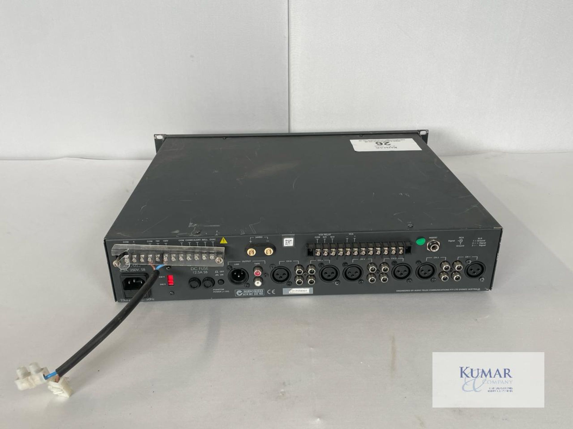 Australian Audio AMIS 250 - 110v Mixer and Amplifier - Image 4 of 4