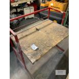 Steel frame bench on casters  Collection Day – Tuesday 27th February Unit 4 Goscote Industrial