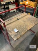 Steel frame bench on casters  Collection Day – Tuesday 27th February Unit 4 Goscote Industrial