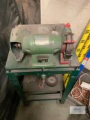 Wolf twin head bench grinder and stand . Model 8750 . Serial number 1035126341 Collection Day –