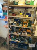 Shelving and contents, nuts, bolts, split pins Collection Day – Tuesday 27th February Old