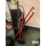 Oxygen and acetylene trolley with cutting tourch and gauges . Bottles not included  Collection Day –