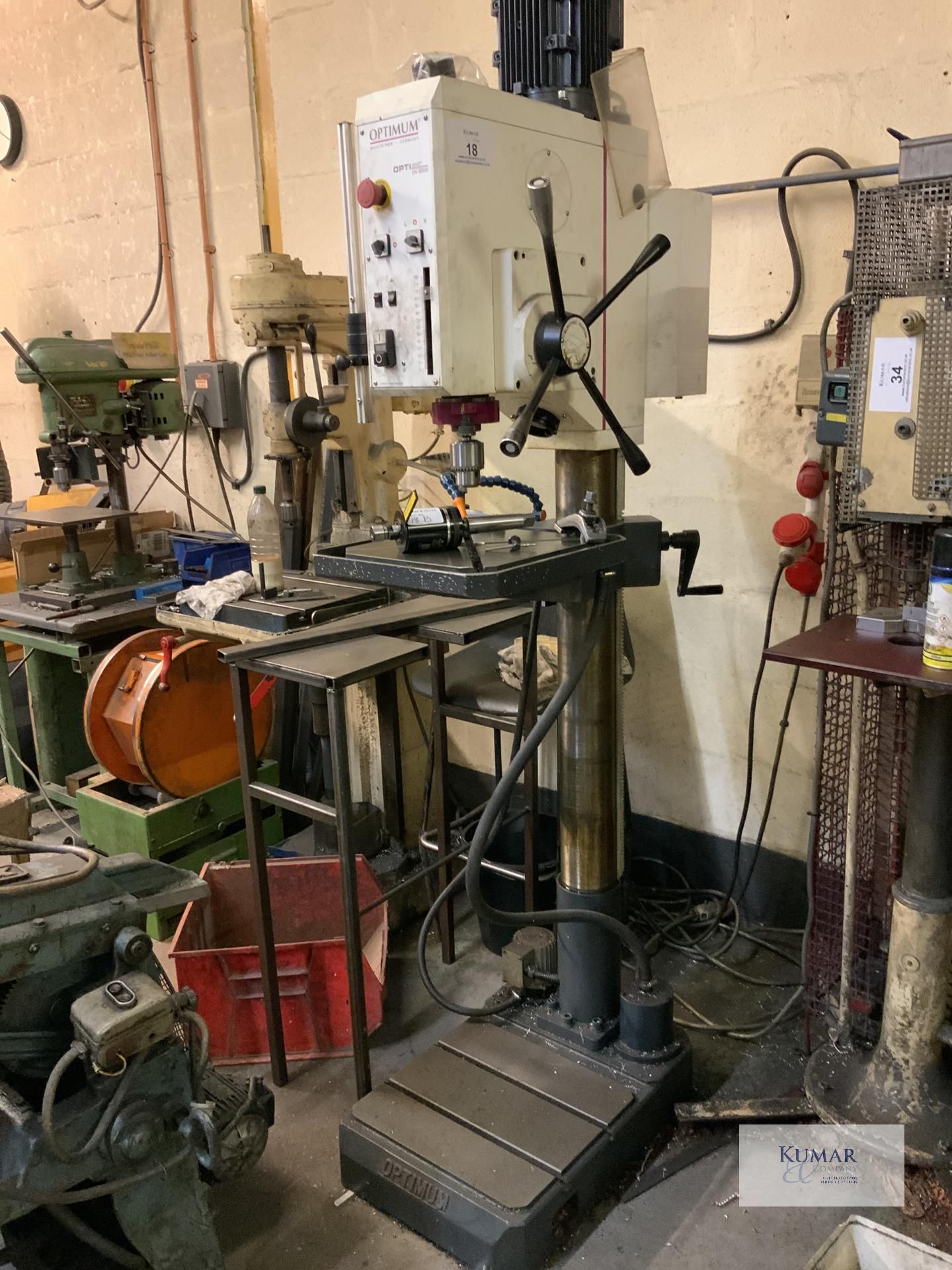 Optimum DH 32 GS, Drilling Machine. Serial No: 3034240 (2019/06) -  Collection Day – Tuesday 27th - Image 3 of 7