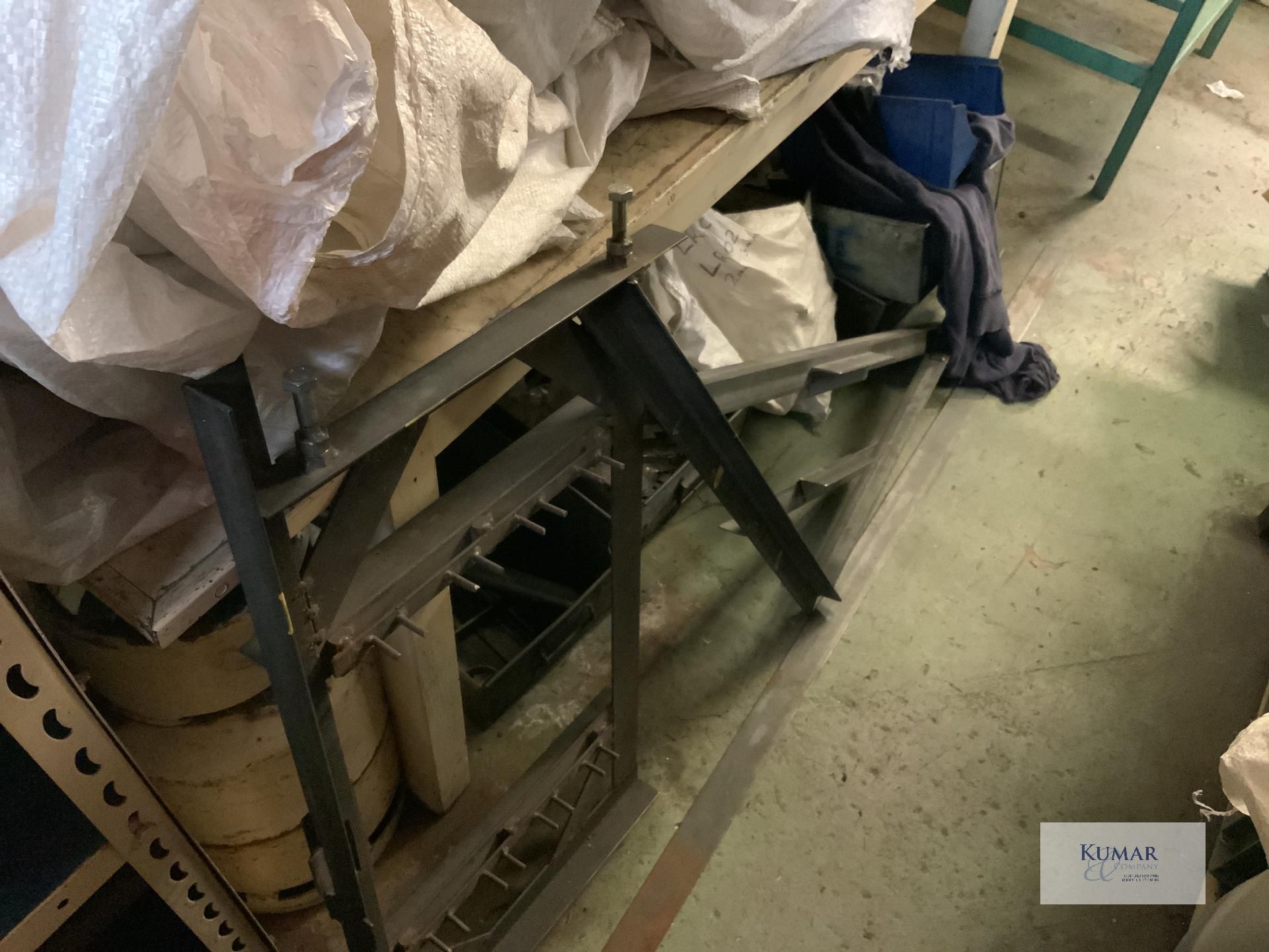 Contents of storage area including samples of saddle brackets and storage units  Collection Day – - Image 8 of 10
