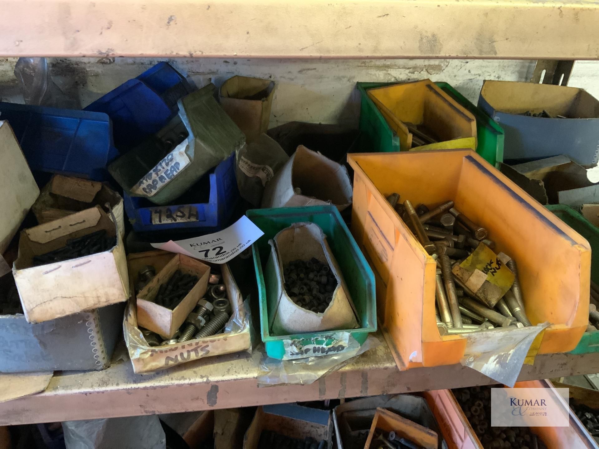 Shelving and contents, nuts, bolts, split pins Collection Day – Tuesday 27th February Old - Bild 4 aus 9