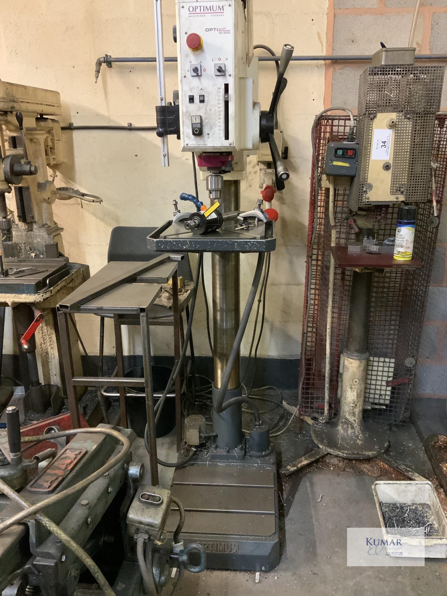 Optimum DH 32 GS, Drilling Machine. Serial No: 3034240 (2019/06) -  Collection Day – Tuesday 27th - Image 4 of 7
