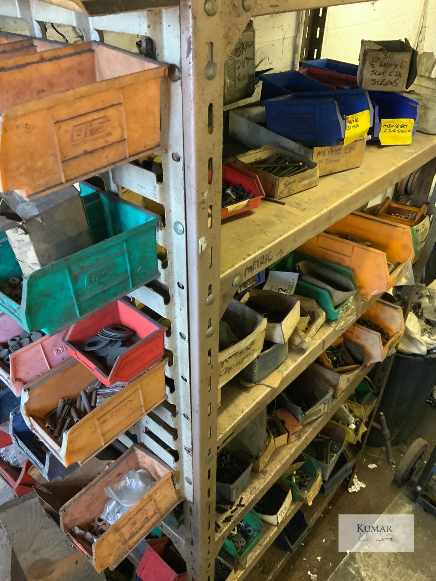 Shelving and contents, nuts, bolts, split pins Collection Day – Tuesday 27th February Old - Bild 9 aus 9