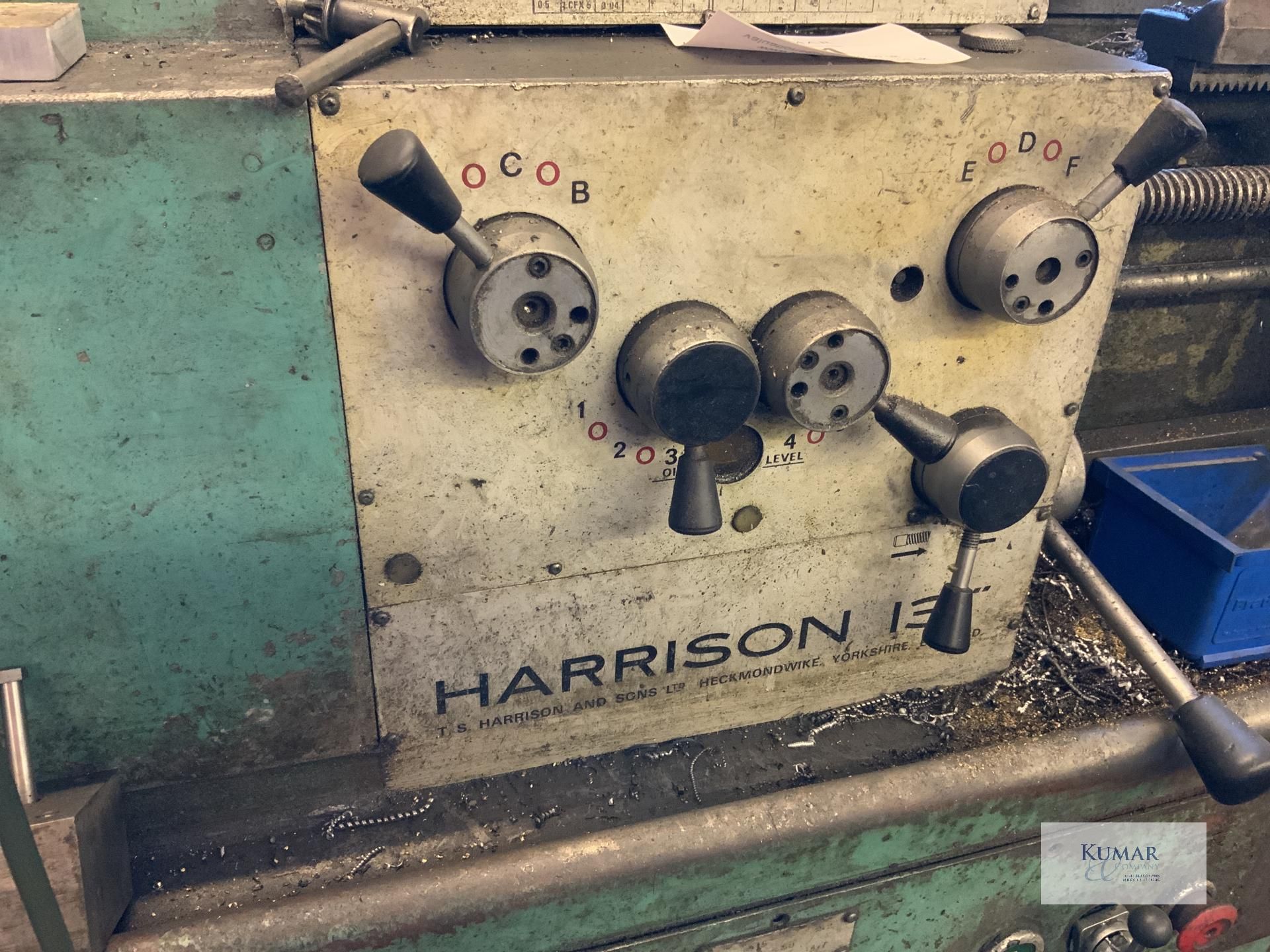 Harrison Lathe As Shown. A £150 + VAT Lift Out Charge will Apply to this Lot which will be - Image 3 of 9