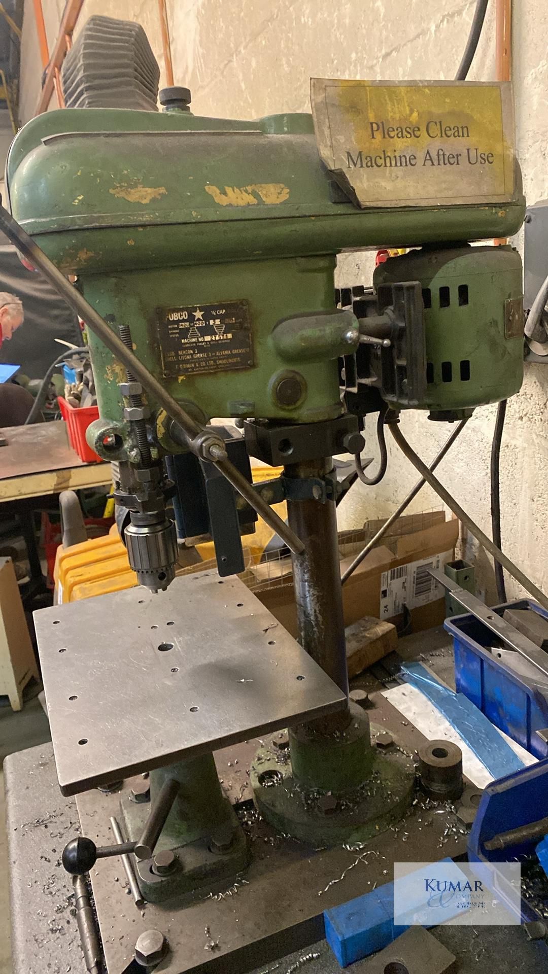 Fobco Star 1/2" Bench Drill Machine No: 27571  Collection Day – Tuesday 27th February Unit 4 Goscote - Image 4 of 4