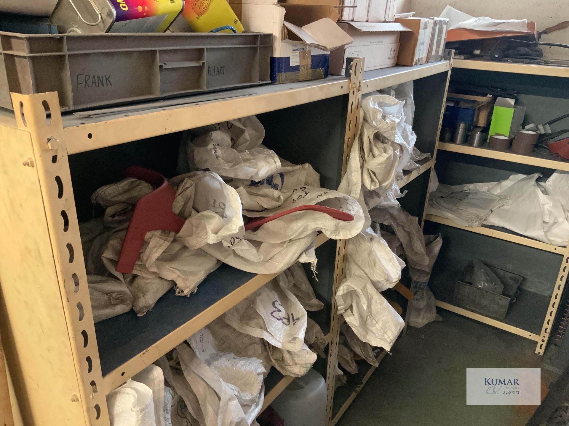 Contents of storage area including samples of saddle brackets and storage units  Collection Day – - Image 2 of 10