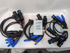 1m 16A to Powercon Cables bundle of 15