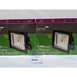 Pair of LED Flood Lights 50W IP65 3000K 400603BL