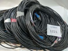 Bundle of 12xSeetronic IP 5-Pin Male XLR – 5-Pin Female XLR DMX Cable 20m