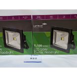 Pair of LED Flood Lights 50W IP65 3000K 400603BL