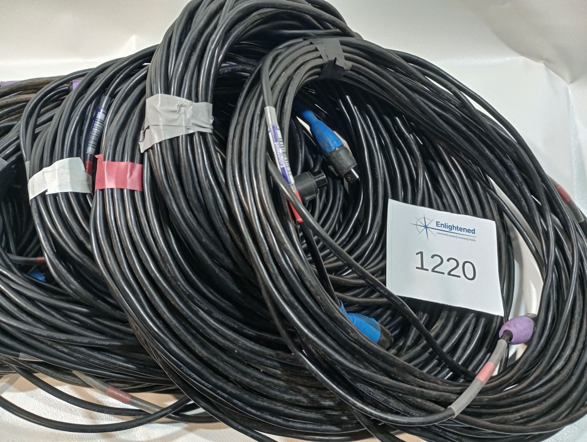 Bundle of 12xSeetronic IP 5-Pin Male XLR – 5-Pin Female XLR DMX Cable 20m