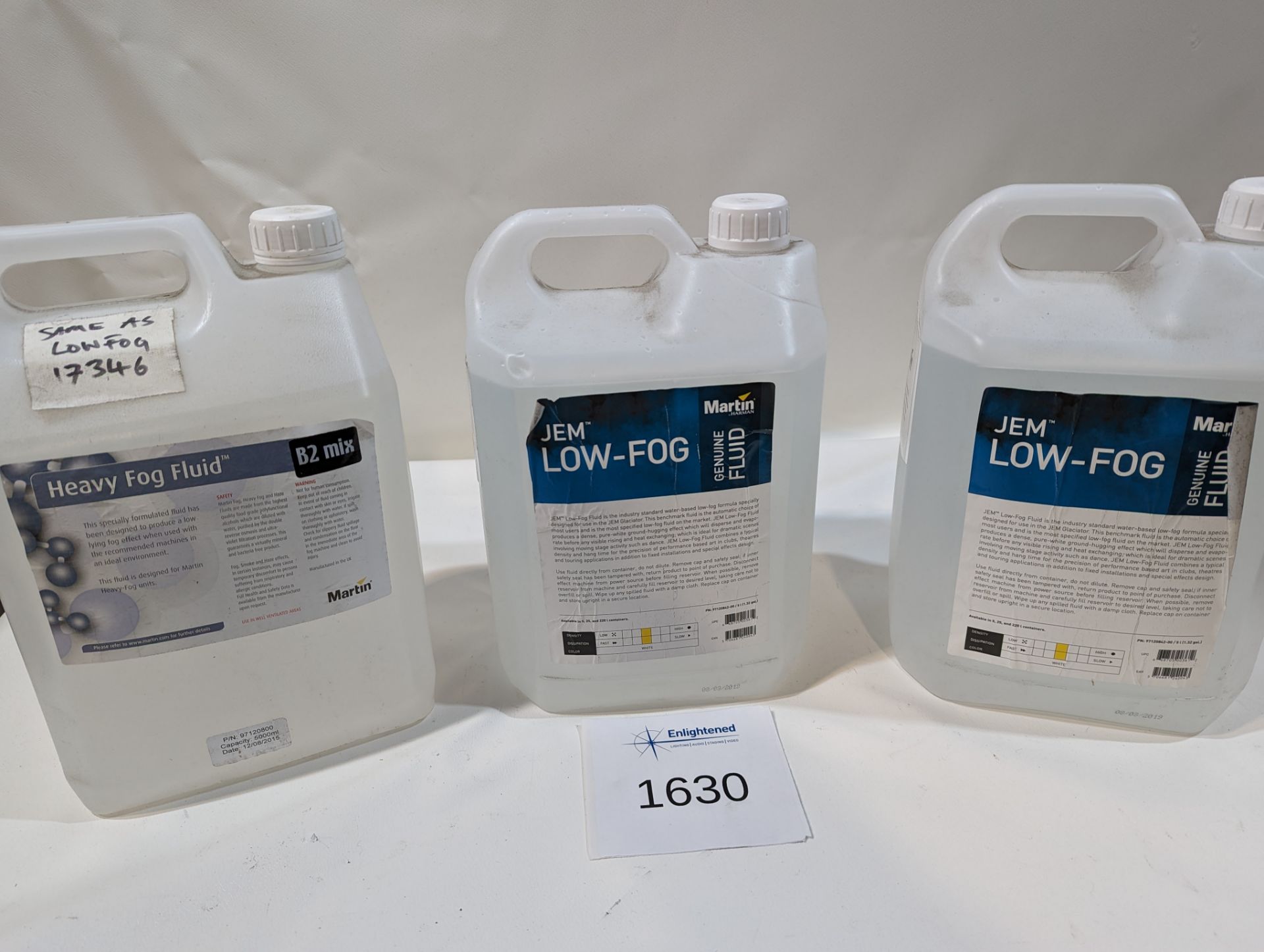 Martin JEM Low Fog Fluid (previously B2) MAR1690 5Ltr