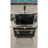 49'' JVC LED TV in Flightcase with K Base Stand