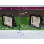 Pair of LED Flood Lights 50W IP65 3000K 400603BL