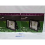 Pair of LED Flood Lights 50W IP65 3000K 400603BL