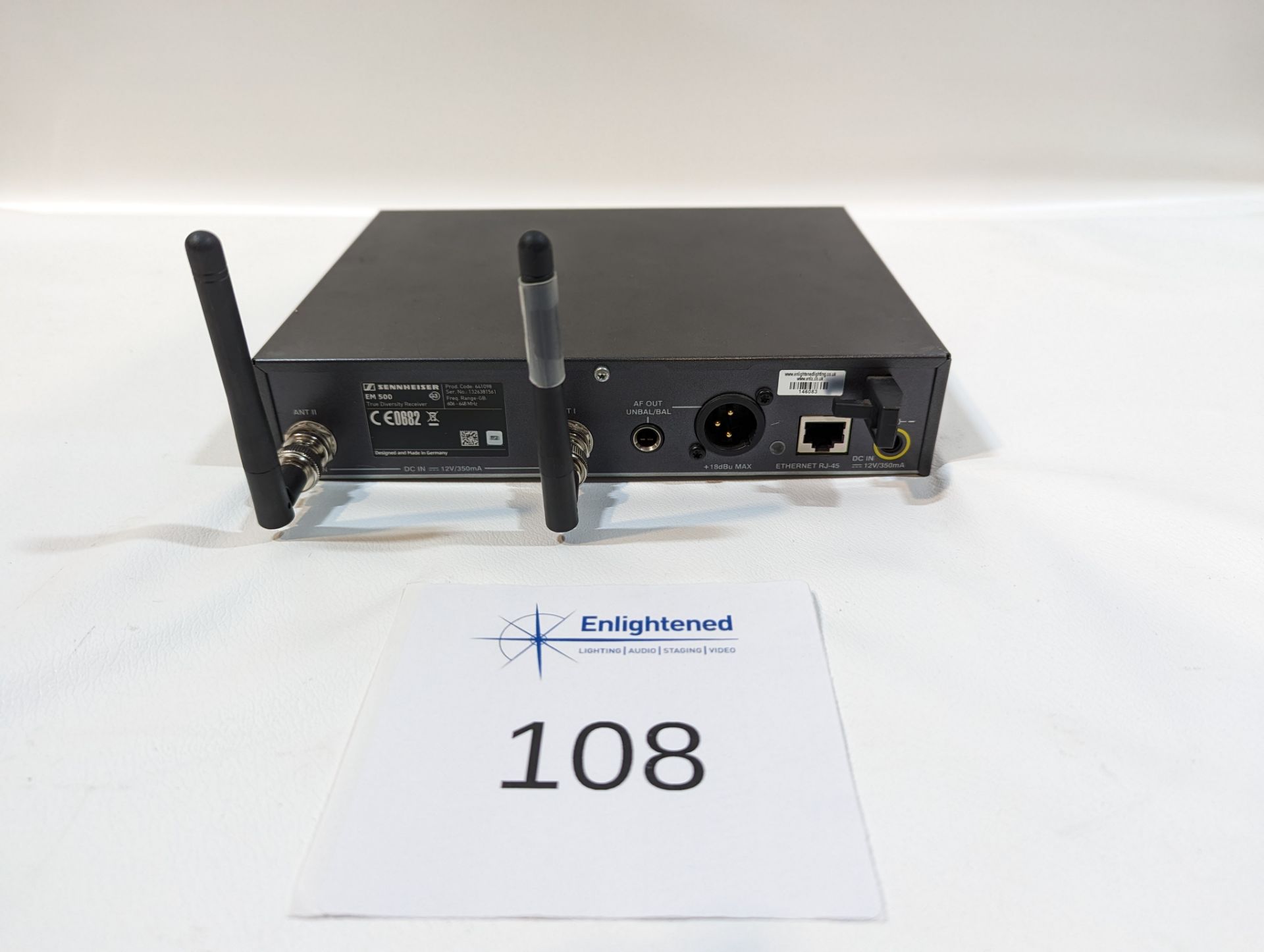 Sennheiser EW500 G3 with 945 Handheld Transmitter - Image 3 of 4