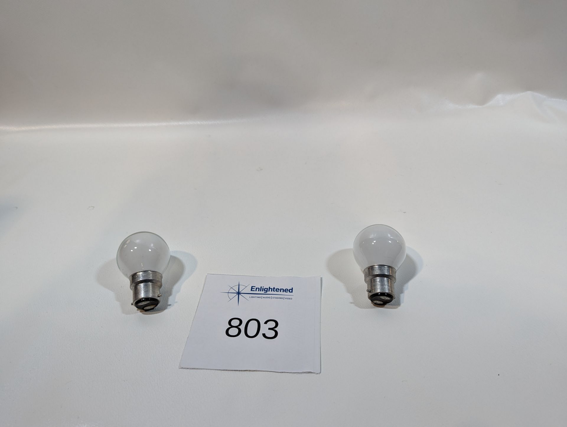 BC 25w Glass pearl festoon lamps approx - 605 - Image 3 of 3
