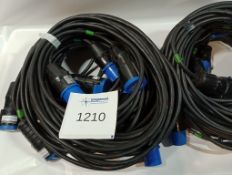 16a 10m 1.5mm Cable, Set of 10