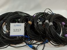 Bundle of 12xSeetronic IP 5-Pin Male XLR – 5-Pin Female XLR DMX Cable 10m