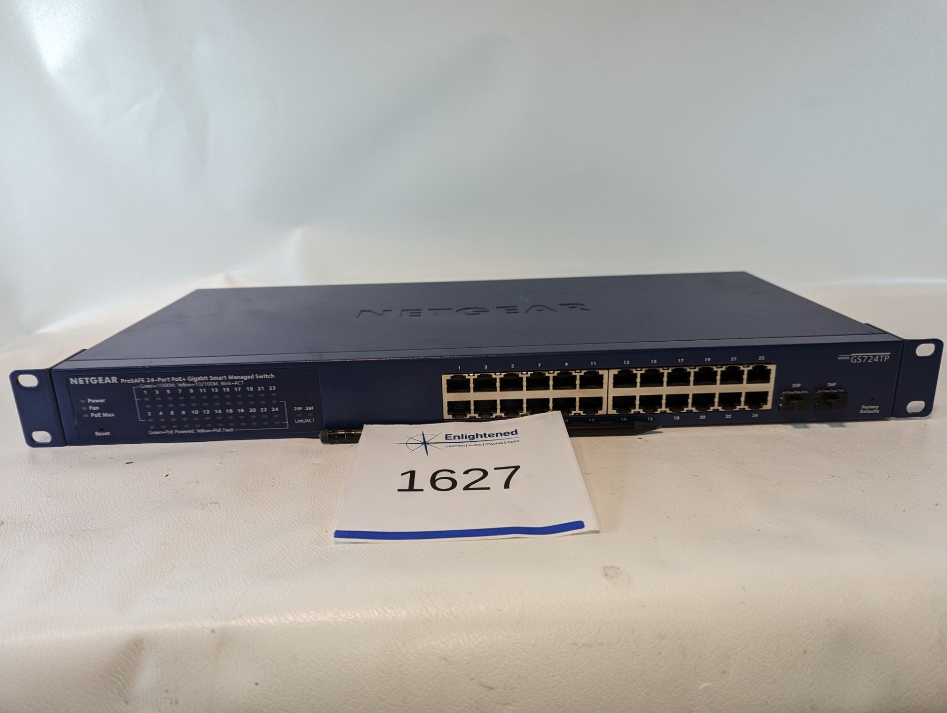 Netgear ProSAFE 24-Port POE+ Switch GS724TPv2
