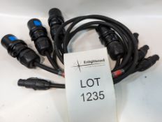 1m 16A to Powercon TRUE1 Cables Bundle of 4