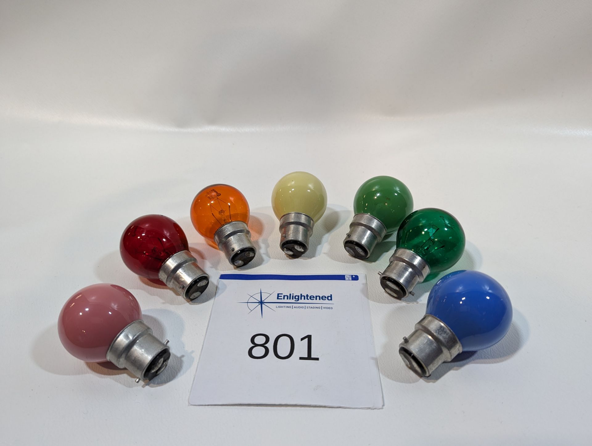 BC 25w Glass Multi colour festoon lamps approx - 417 - Image 3 of 3
