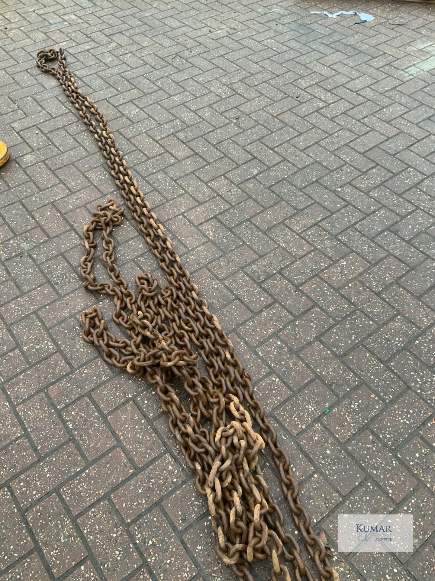 1: 2 leg. 8 metre. 7.5 tonne lifting chains - Image 4 of 4