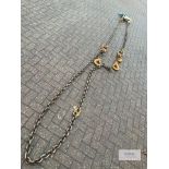 1: 2 leg with spreader bar. 5.3 tonne. 2 metre with attached chains