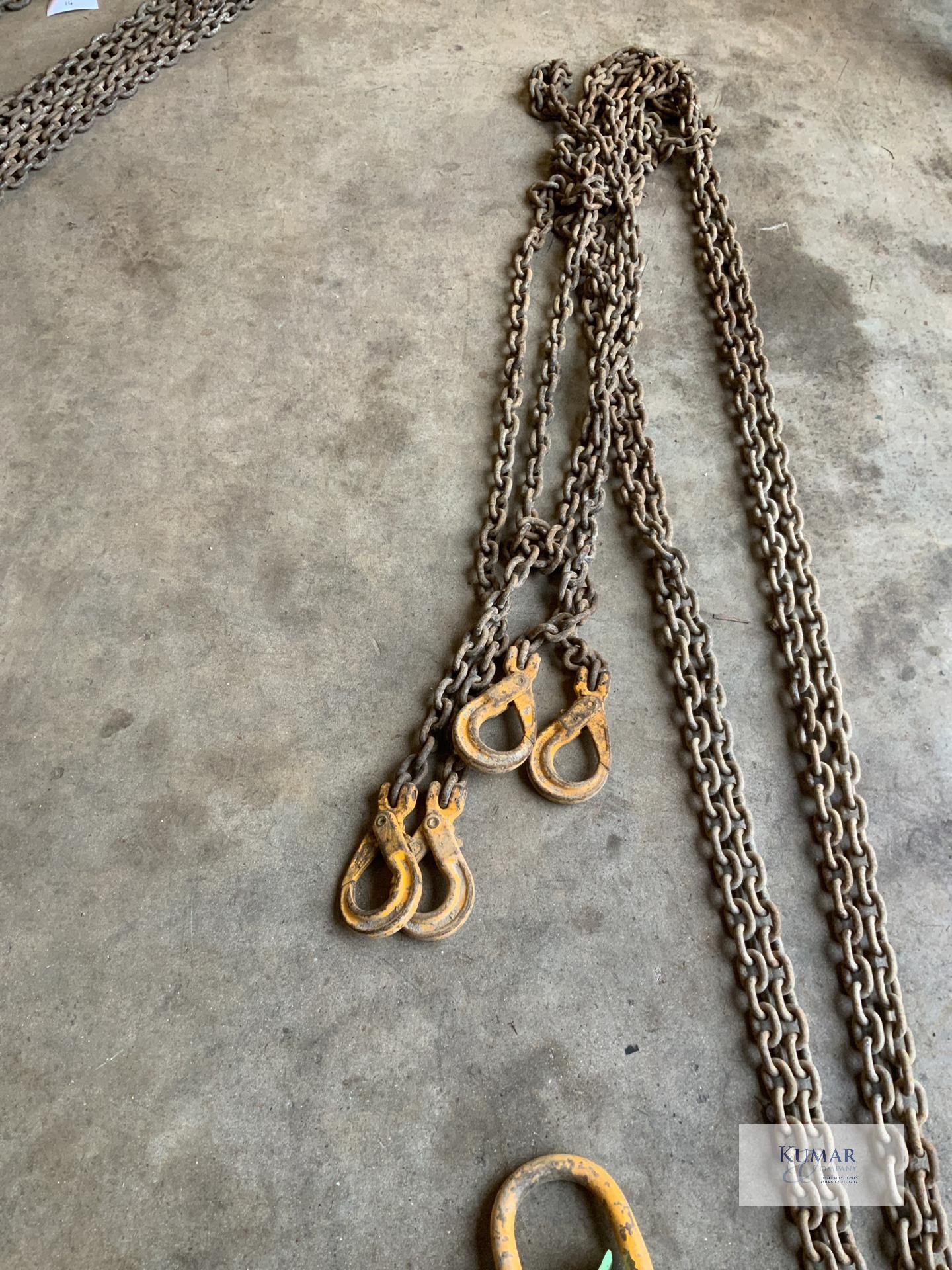 1: 2 leg. 6.7 tonne. 10mm 6 metre lifting chain - Image 3 of 5