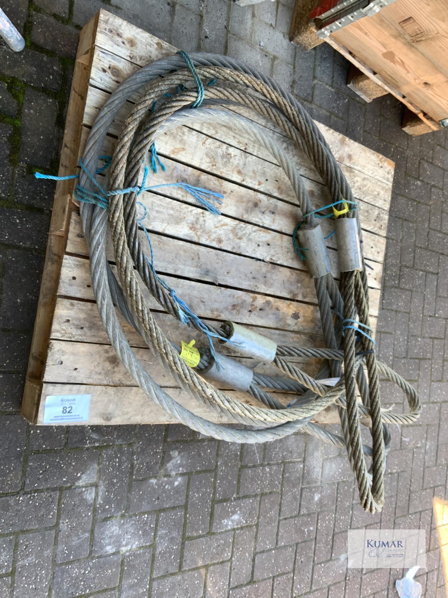 Pallet containing quantity of braided wire rope - Image 3 of 5