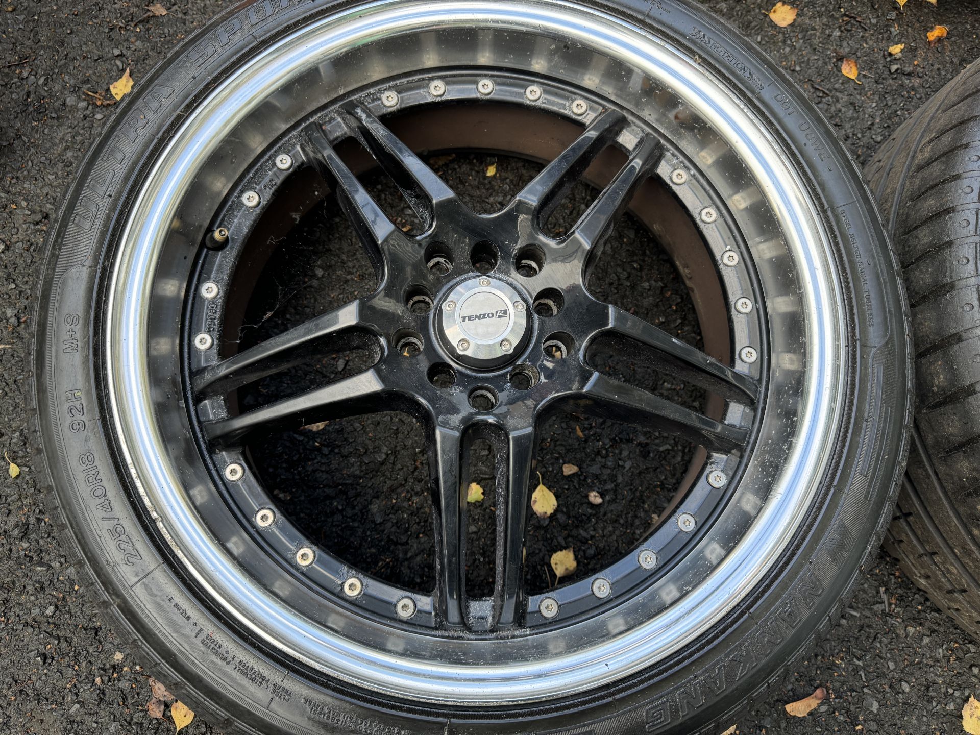 Set of 4 - Tenzo R Split Rim Alloy Wheels with Super Steel 595 225/40ZR18 83W Tyres - Mitsubishi - Image 32 of 57