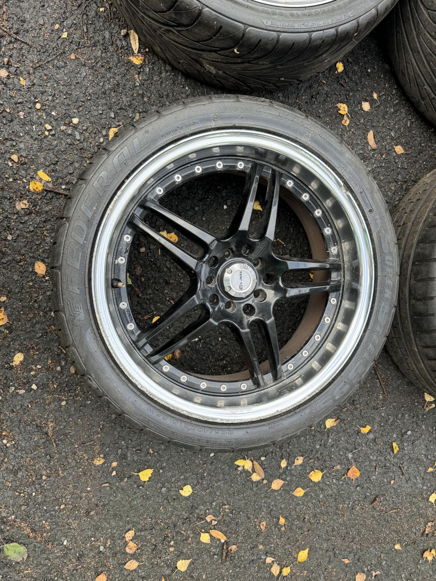 Set of 4 - Tenzo R Split Rim Alloy Wheels with Super Steel 595 225/40ZR18 83W Tyres - Mitsubishi - Image 5 of 57