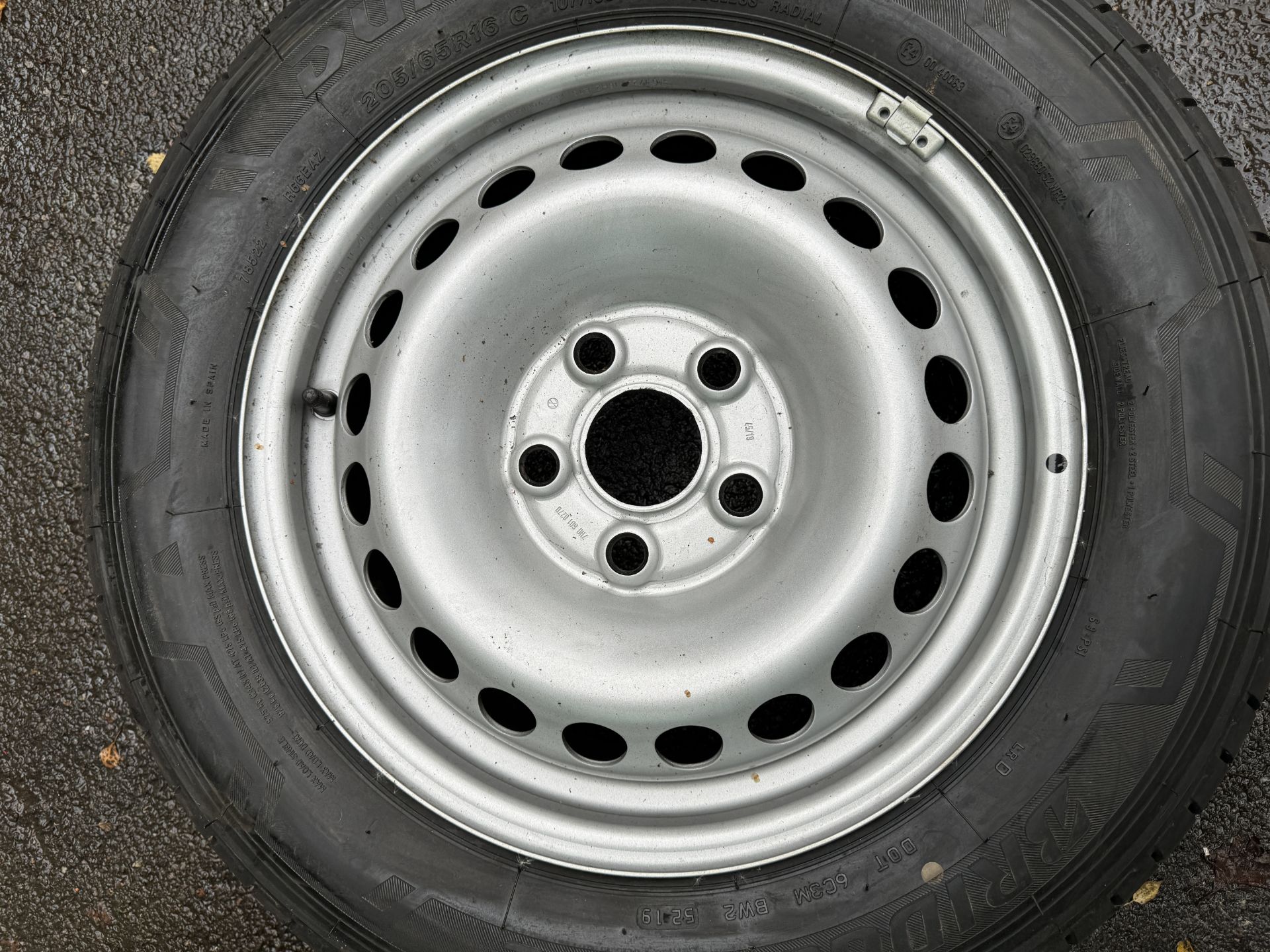 Set of 4 VW Transporter Steel Wheels & New Bridgestone Duravis R660 Eco 205/65R16 Tubeless Radial - Image 30 of 51