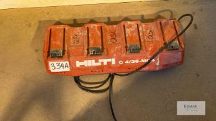 Hilti C4/36-MC4 Multi Bay 110 Volt Battery Charger, Serial No.120390025 (2019)