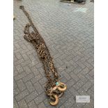 1: 2 leg. 8 metre. 7.5 tonne lifting chains