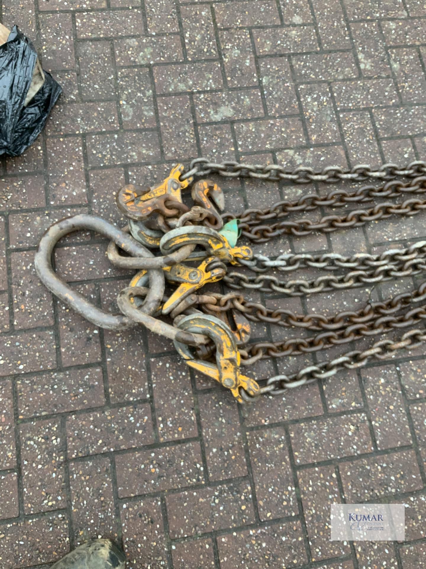 1: 4 leg. 6 metre. 11.2 tonne lifting chains - Image 2 of 4