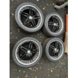 Set of 4 - Tenzo R Split Rim Alloy Wheels with Super Steel 595 225/40ZR18 83W Tyres - Mitsubishi