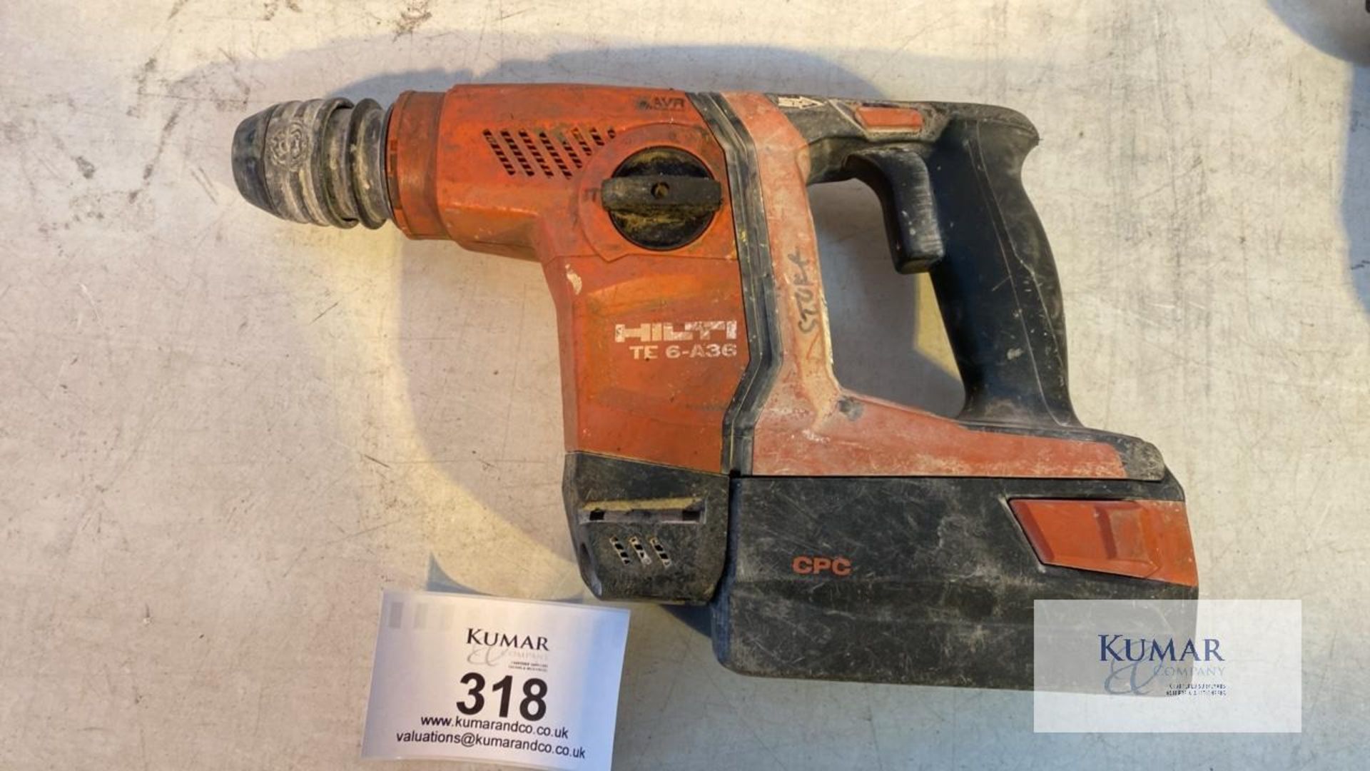 Hilti TE 6-A36 36V SDS Cordless Hammer Drill with Battery, Serial No. 900700195 (2019) No Charger - Image 4 of 4