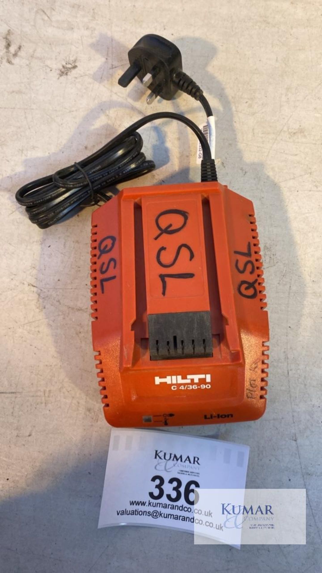 2: Hilti C4/36-90 Battery Chargers, Serial No.831310628 & Serial No.N/A & 1: Hilti C4/36-90 110 Volt - Image 4 of 8