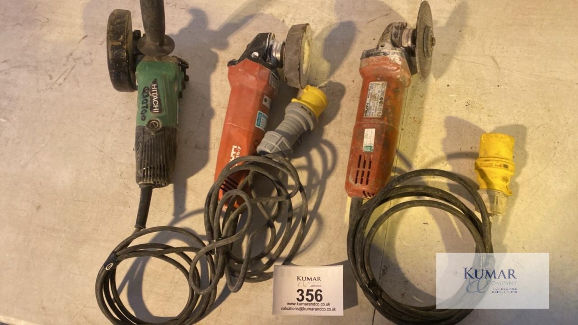 3: Various 110 Volt Angle Grinders