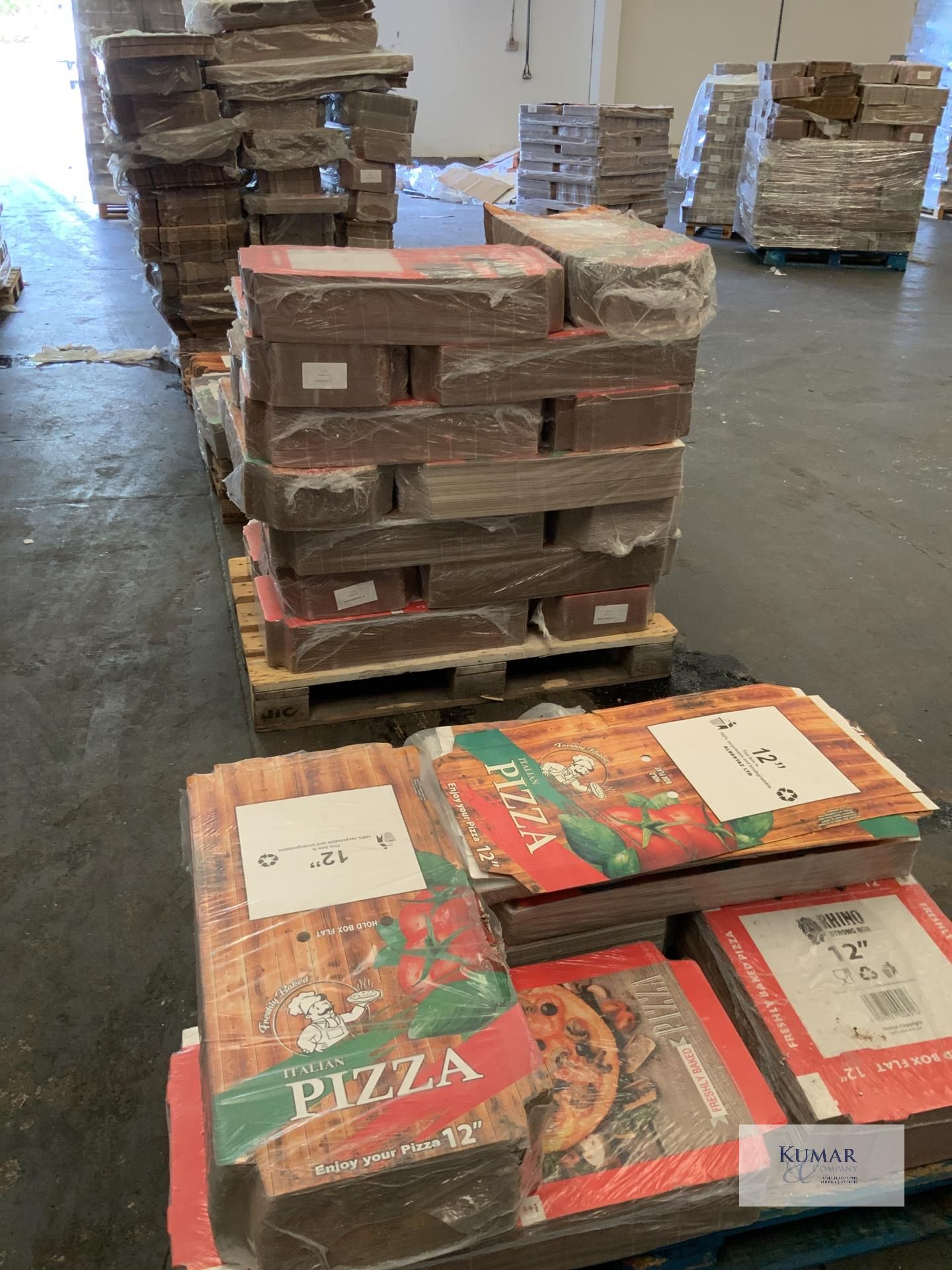 Circa 6,000 Mixed Size Pizza Boxes - RRP £1900