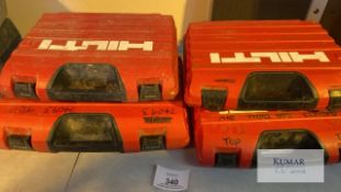 4: Empty Hilti cases