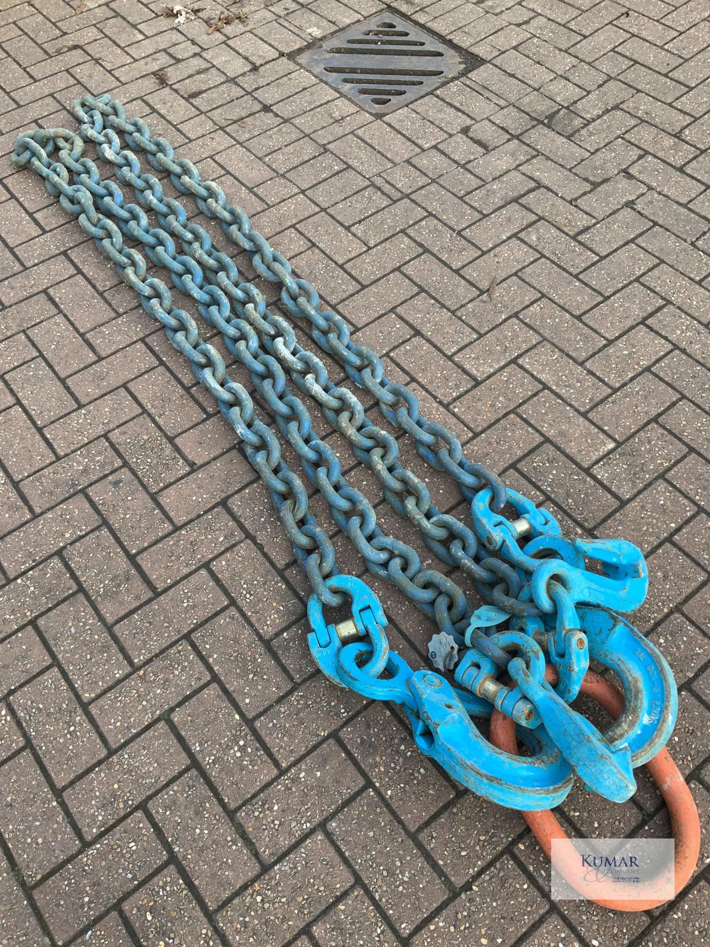 2 leg 26.5 tonne 22mm diameter lifting chain