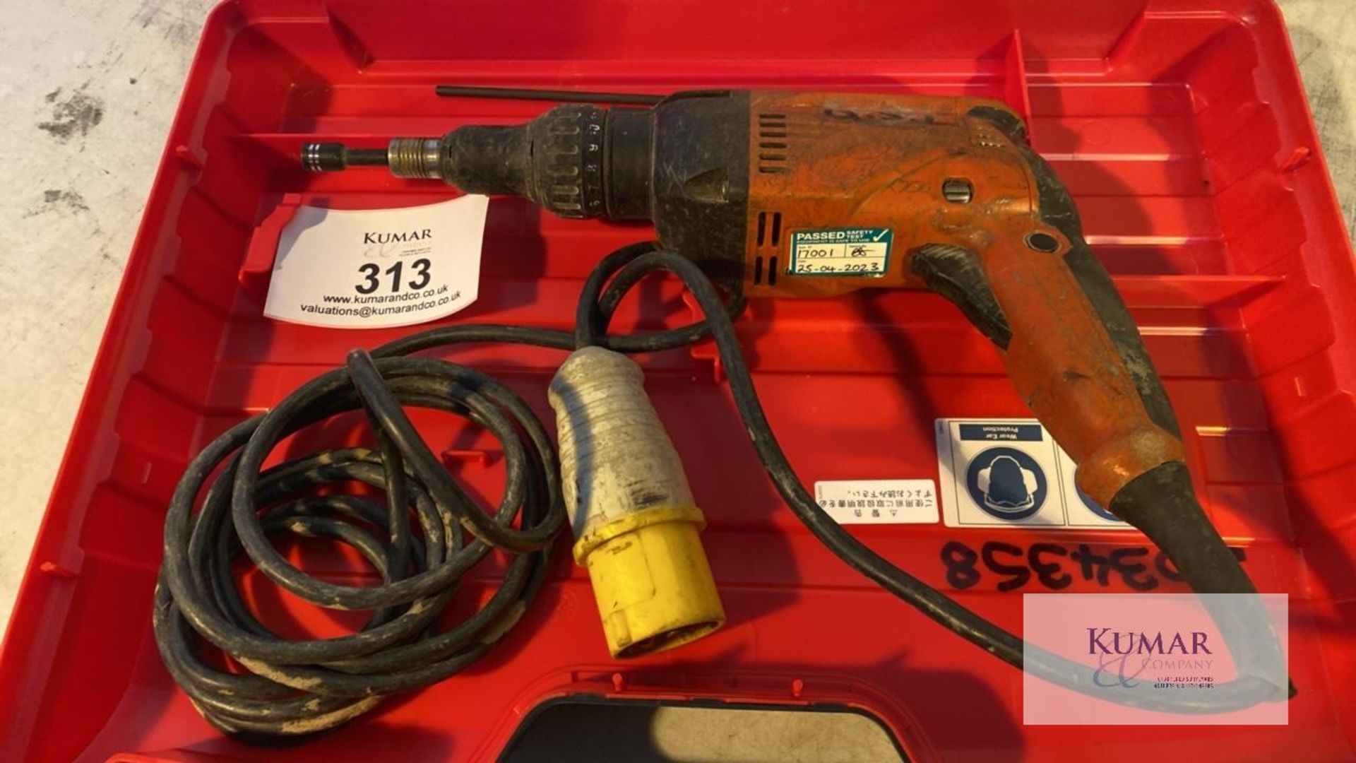 Hilti TE-2A 110 Volt Drill with Carry Case - Image 3 of 3