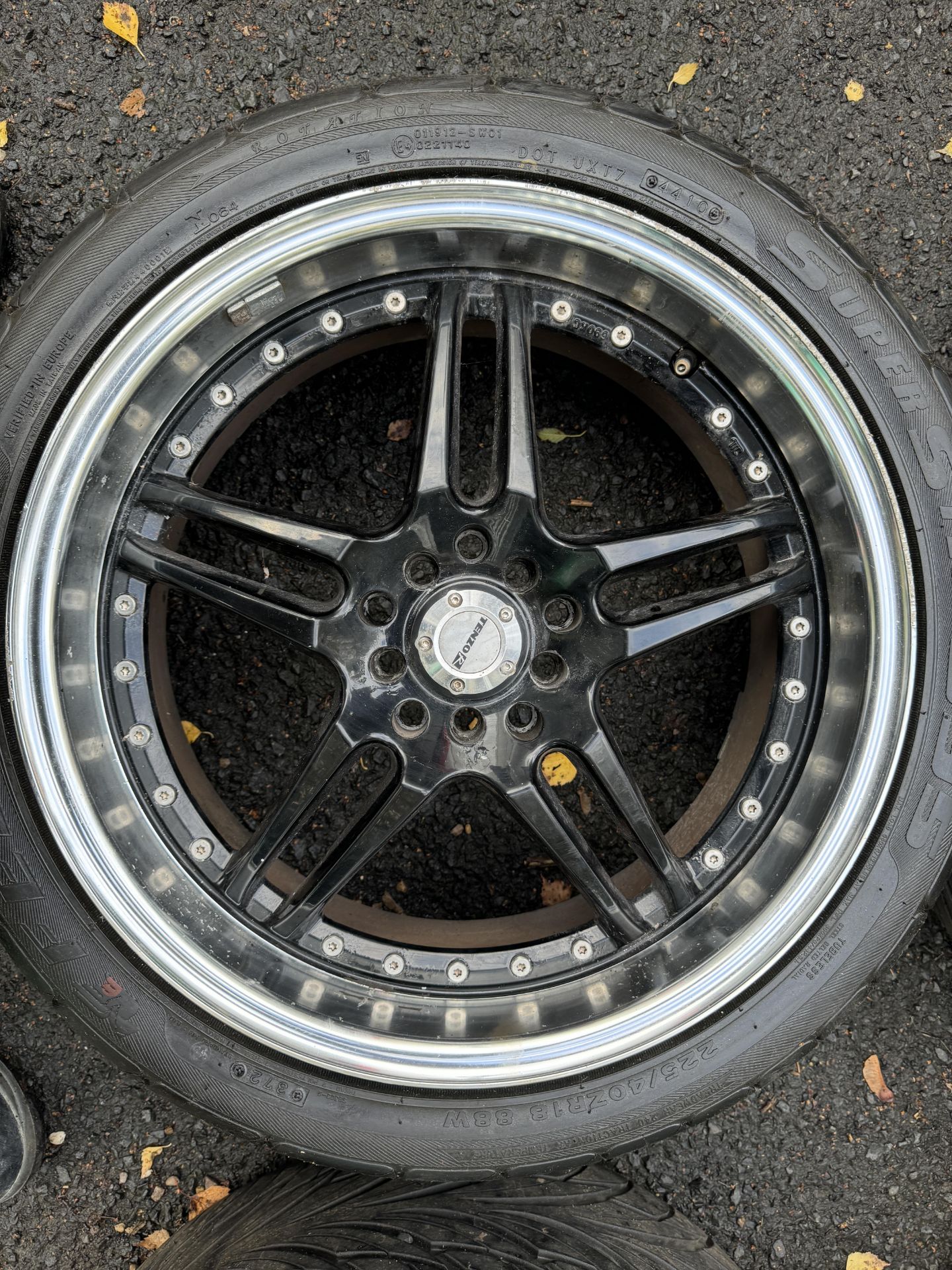 Set of 4 - Tenzo R Split Rim Alloy Wheels with Super Steel 595 225/40ZR18 83W Tyres - Mitsubishi - Image 6 of 57